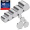 40 Pieces Small Magnets, Tiny Rare Earth Magnets, 5 Different Size Neodymium Magnets for Refrigerator, DIY, Building, Crafts and Kitchen Cabinet, Office Magnets